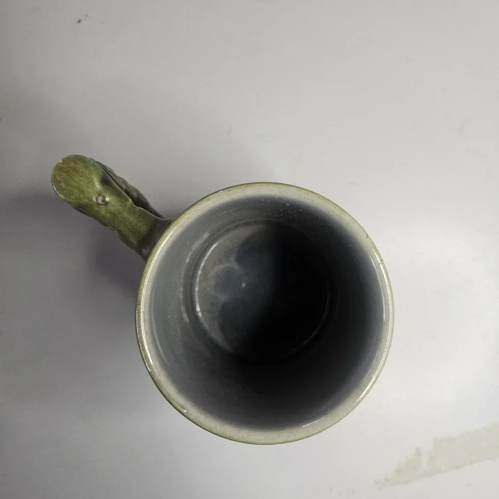 Vintage GERZ West Germany Ceramic Beer Stein‎ Green